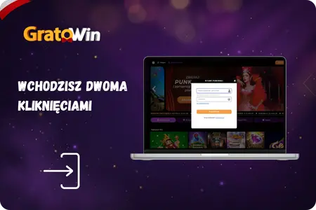 Formularz logowania w GratoWin Kasyno na telefonie