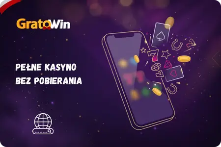 Mobilne lobby GratoWin w przeglądarce telefonu