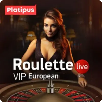 Stół Roulette VIP European od Platipus Live.